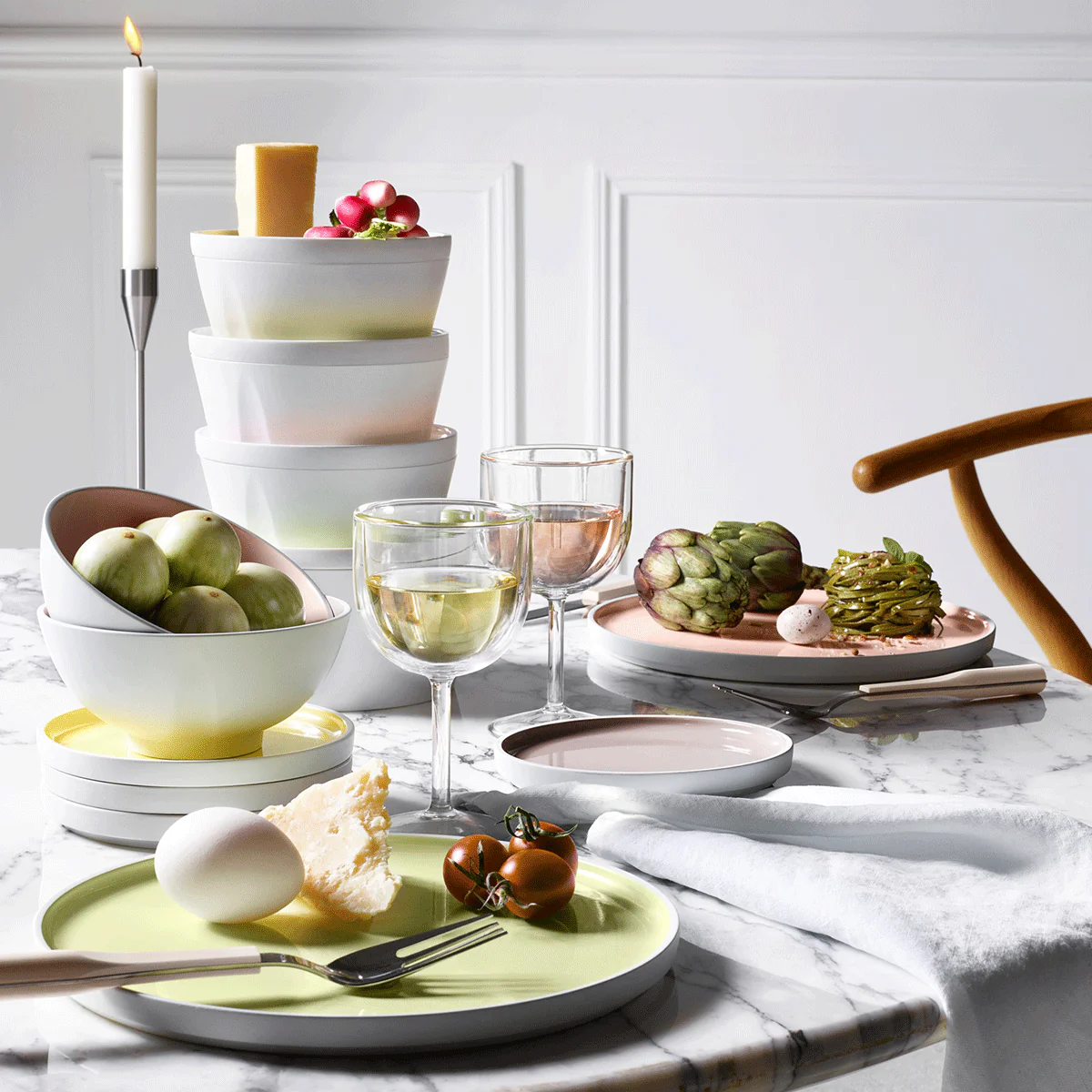 Coffret bol droit et assiette 18 cm - Image 4