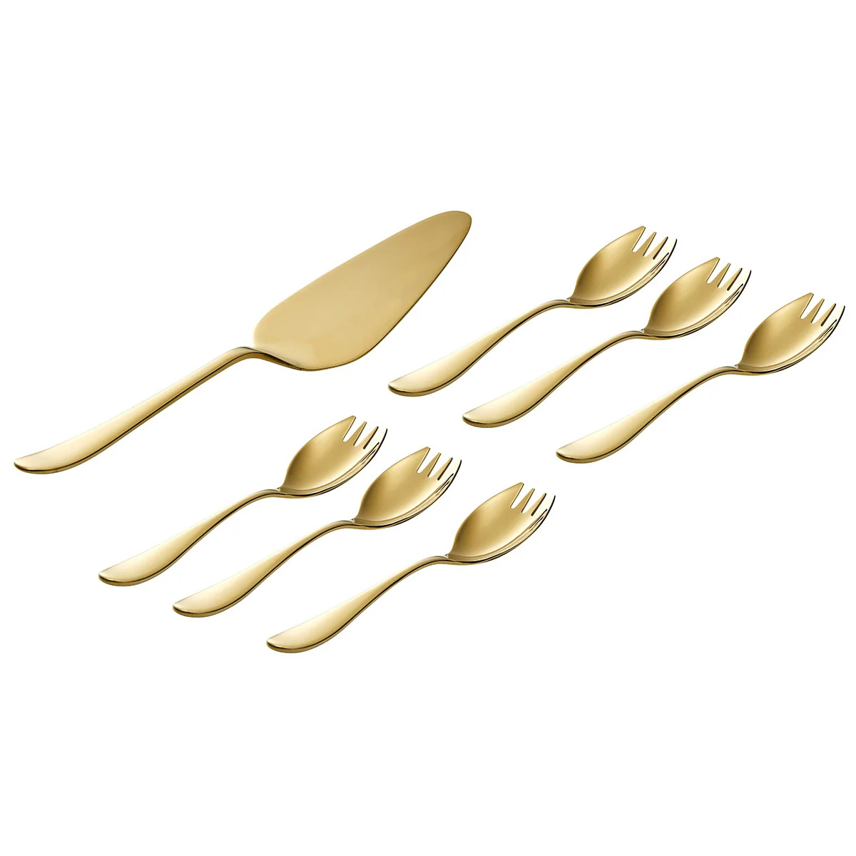 Coffret 6 fourchettes à gâteaux et pelle à tarte - Image 2
