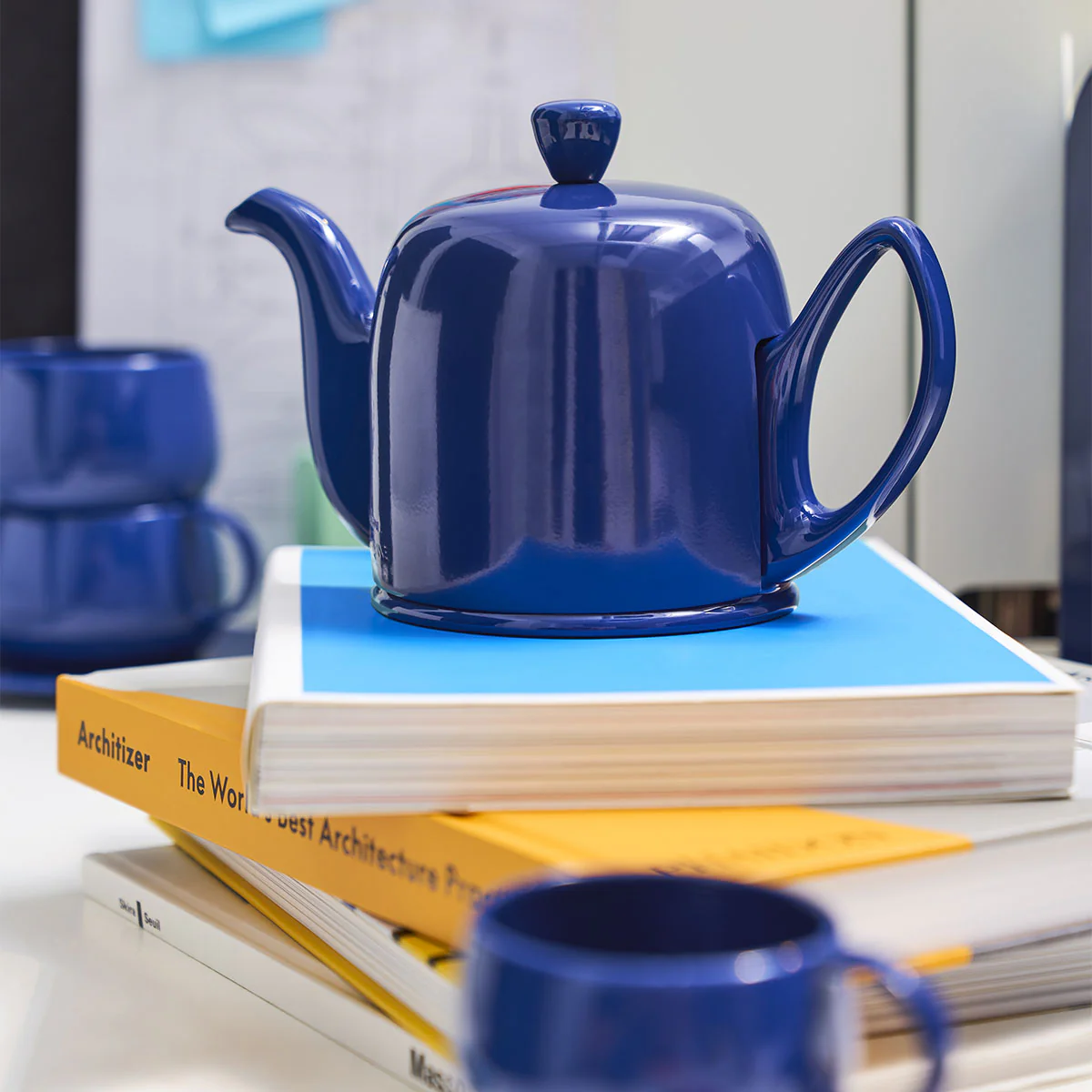 Théière 4 tasses cloche bleue - Image 2