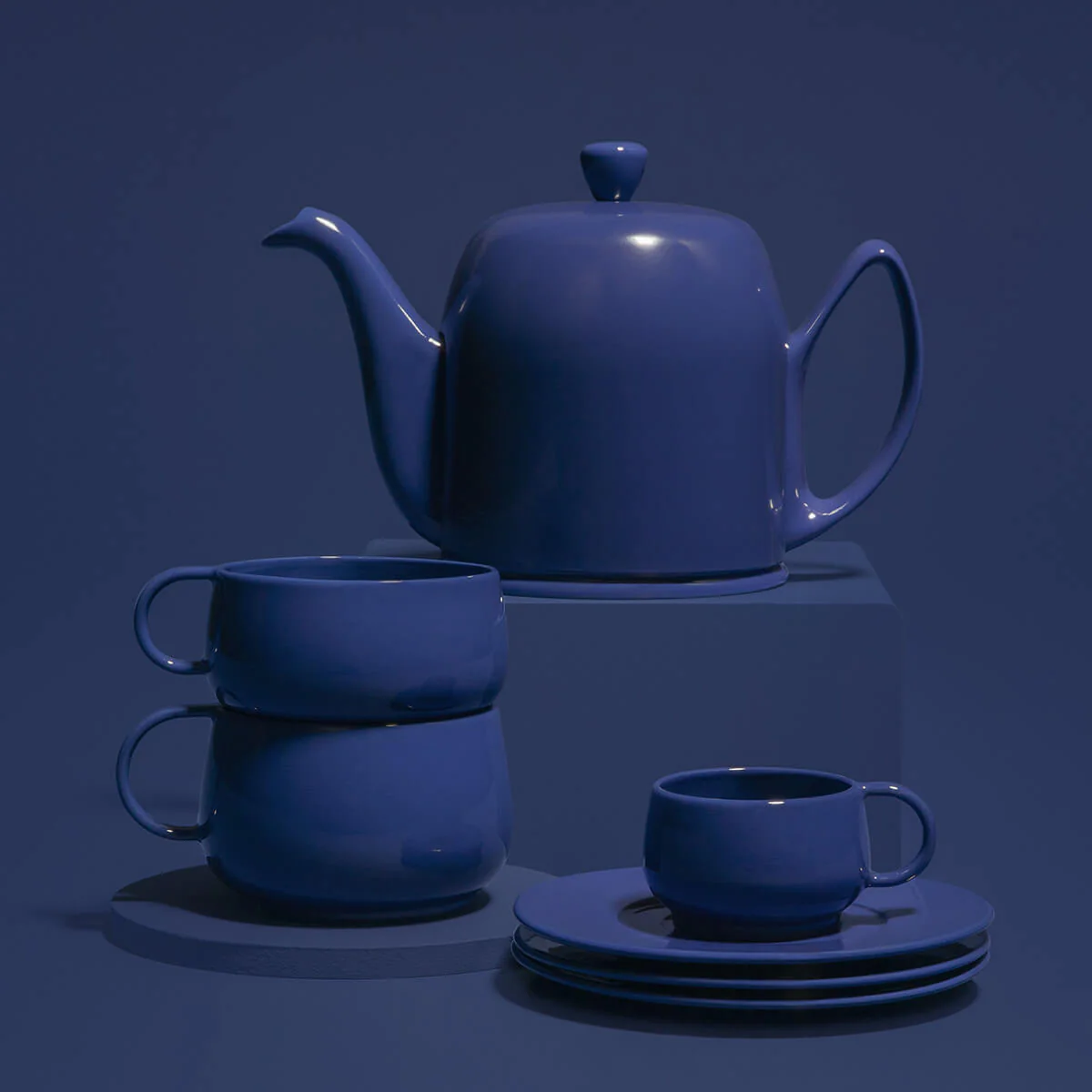 Théière 4 tasses cloche bleue - Image 4