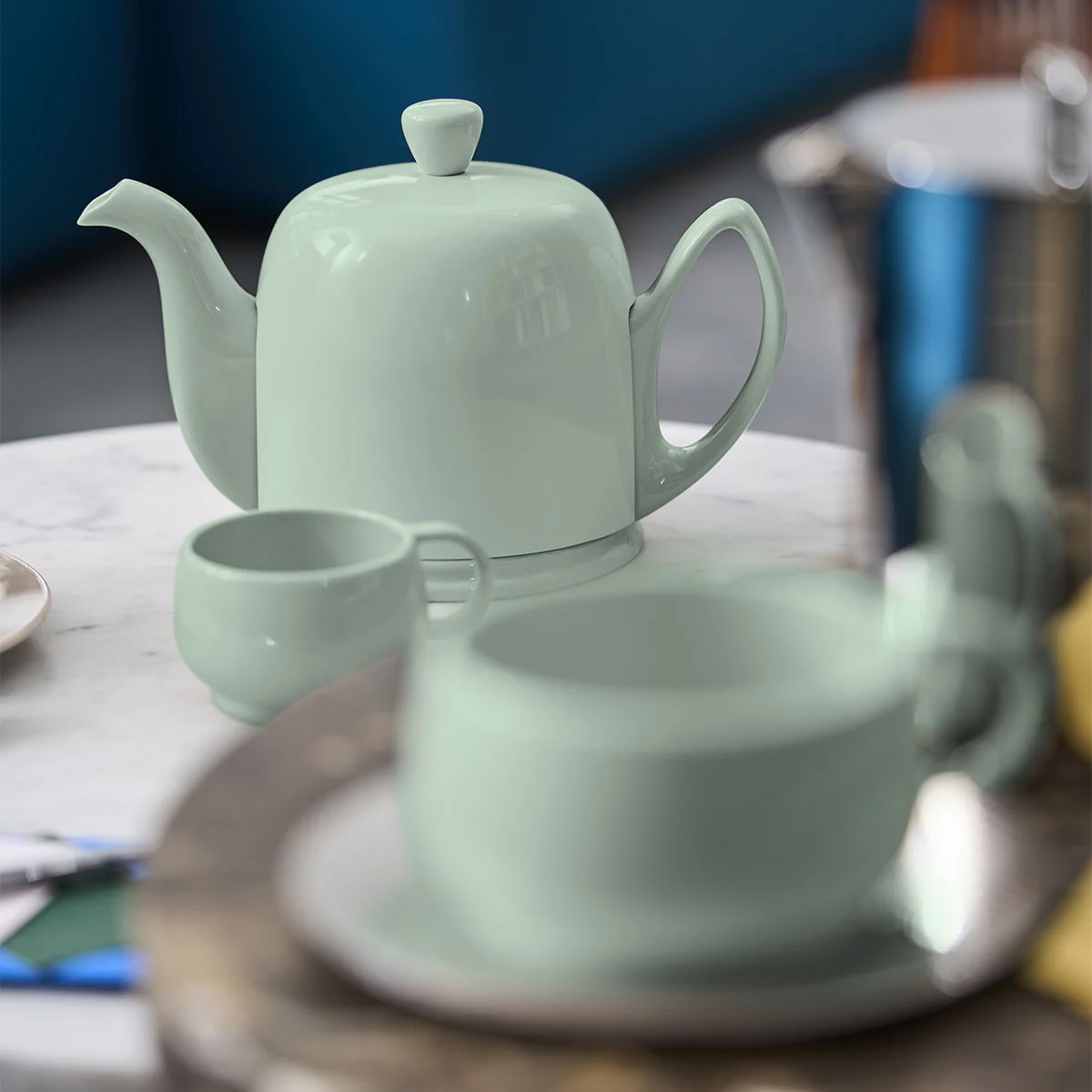 Théière 4 tasses cloche vert amande - Image 3