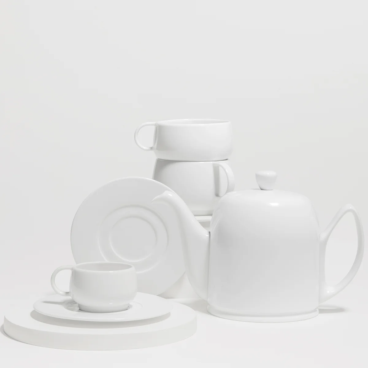 Théière 6 tasses cloche blanche - Image 5