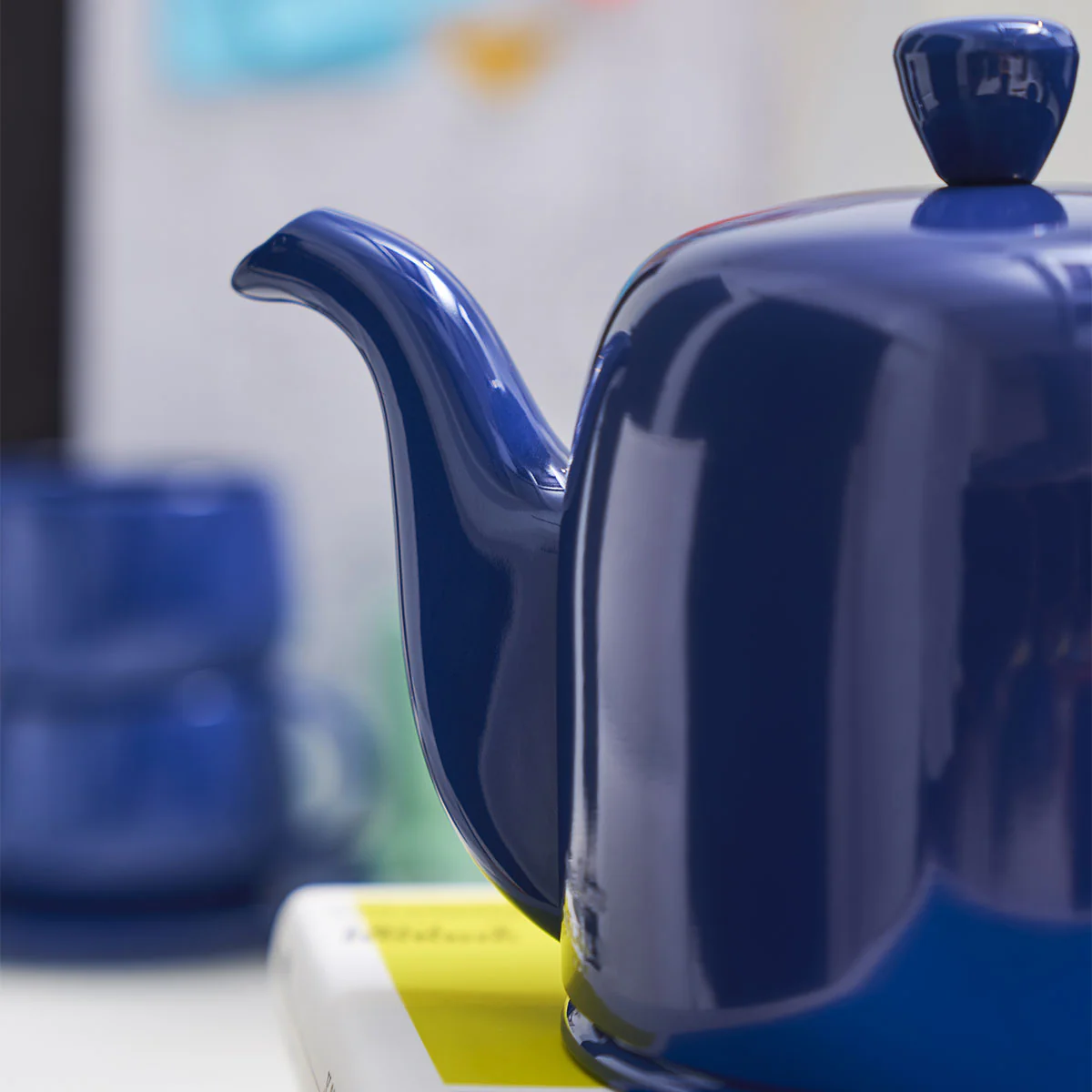 Théière 6 tasses cloche bleue - Image 2